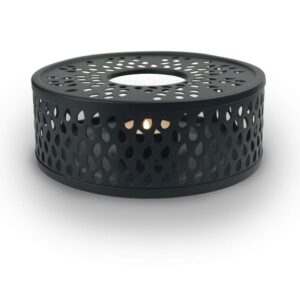 Creano black "Leaf" teapot warmer made of stainless steel with tea light holder