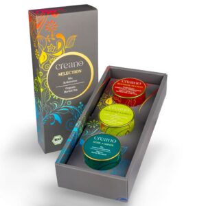 3er Dose Grobschnitt BIO Kräutertee “Kräuter-Mix“ Creano (Fruchtige Kamille, Süße 3-Minze, Rooibos-Mango)